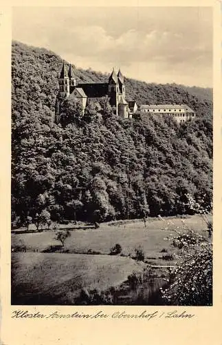 Deutschland 1938 Kloster Arnstein bei Kloster Obernhof Lahn Vintage Postkarte