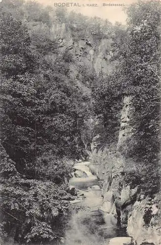 Deutschland 1907 Bodetal i Harz Bodekessel Vintage Postkarte