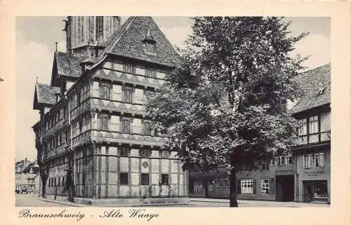Deutschland Braunschweig Alte Waage Vintage Postkarte