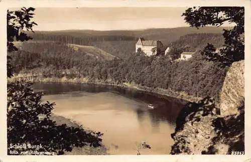 Deutschland 1938 Schloss Burgk Schloss Roehrensteig Vintage Postkarte