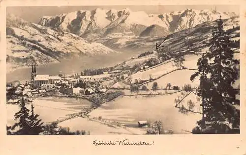 Österreich 1940 Weihnachtsgrüße Altenmarkt im Pongau Vintage Postkarte