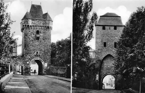 Deutschland Ahrweiler Ober und Niedertor RPPC Vintage Postkarte
