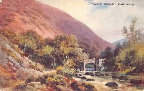 England 1944 Final Bridge Dartmoor Vintage Postkarte