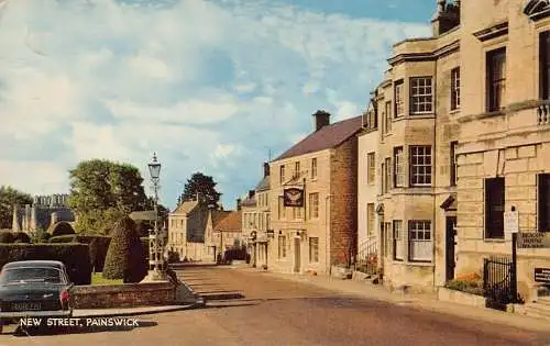 England New Street Painswick Beacon House Vintage Postkarte