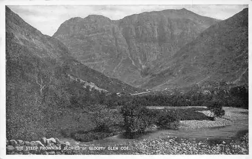 Schottland Steep Frowning Glories of Gloomy Glen Coe Vintage Postkarte