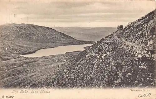 Schottland 1904 The Lake Ben Nevis alte Postkarte