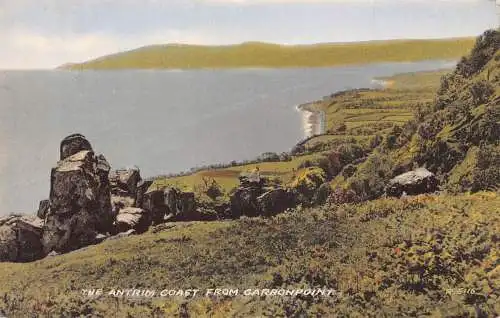 Irland 1958 Antrim Coast von Garron Point alte Postkarte