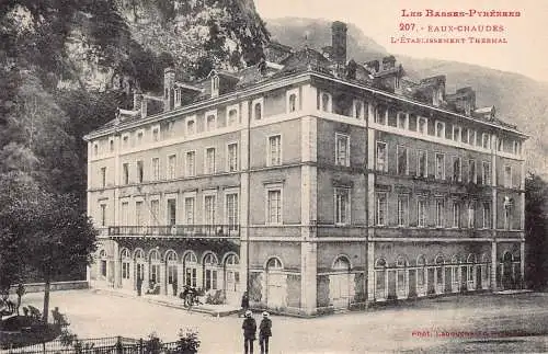 Frankreich Les Basses Pyrenäen Eaux Chaudes Etablissement Thermal Vintage Postkarte