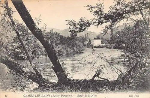 Frankreich Cambo les Bains Bords de la Nive Vintage Postkarte