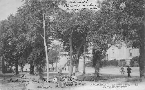 Frankreich 1912 Arcachon Place Calve Cote D'Argent alte Postkarte