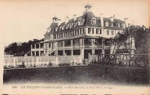 Frankreich Le Touquet Paris Plage Golf Hotel Vintage Postkarte