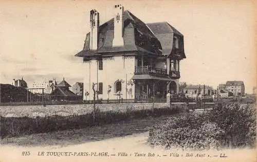 Frankreich Le Touquet Paris Plage Villa Tante Bob Vintage Postkarte