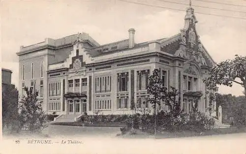Frankreich Bethune Theater Vintage Postkarte