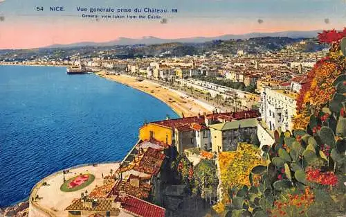 Frankreich 1920 Schöne Gesamtansicht aus Schloss Vintage Postkarte