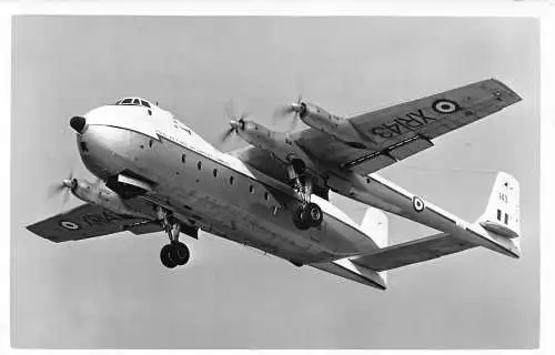 Transportflugzeug Armstrong Whitworth Argosy XRI43 Postkarte