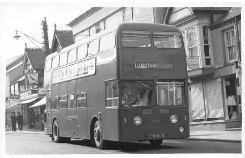 Transport Doppeldeckerbus South Wales Lewis's Softdrinks Werbepostkarte