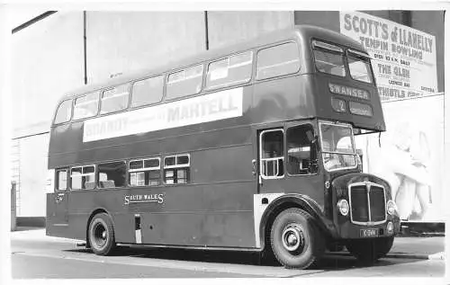 Transport Doppeldeckerbus Südwales Brandy Martell Werbepostkarte