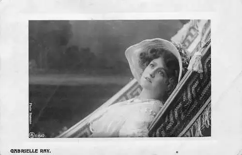 Edwardianische englische Bühnenschauspielerin Tänzerin Sängerin Gabrielle Ray 1906 Postkarte