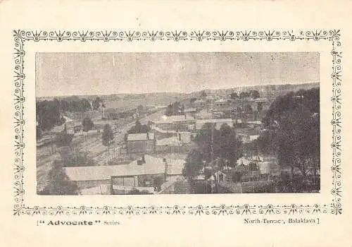 Russland Krim Sturmhaube Nord Terrasse Anwalt Serie Passepartout Postkarte
