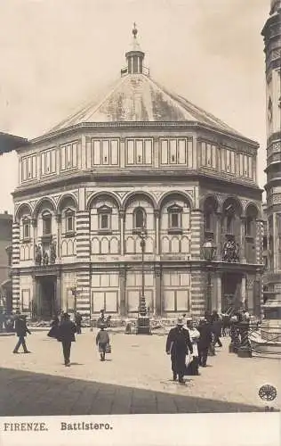 Italien Firenze Florenz Battistero Vintage Postkarte