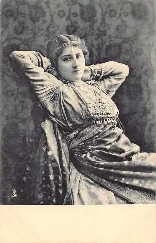 Britisch-edwardianische Schauspielerin Hilda Hanbury Vintage Postkarte