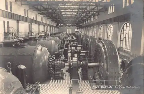 Schweden Trollhattan Interior av Kraftstationen Fabrik Interieur Industrie Postkarte