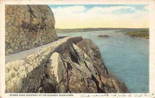 US Storm King Highway auf höchster Höhe Vintage Postkarte