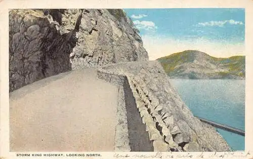 US Storm King Highway Looking North Vintage Postkarte