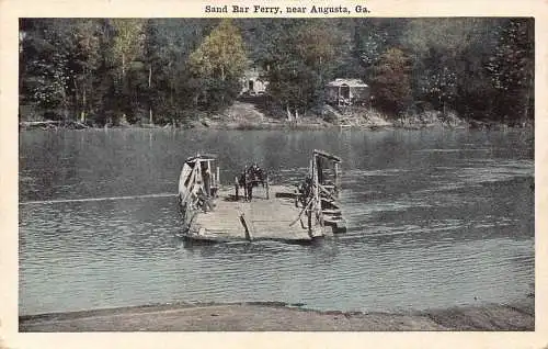 USA in der Nähe von Augusta Georgia Sand Bar Ferry Vintage Postkarte