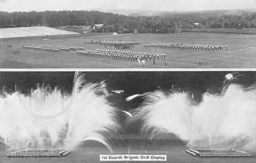 Militär 1. Garde Brigade Drill Display Vintage Postkarte