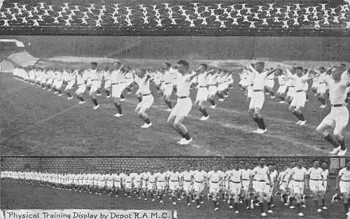Military Physical Training Display von Depot RAMC Vintage Postkarte