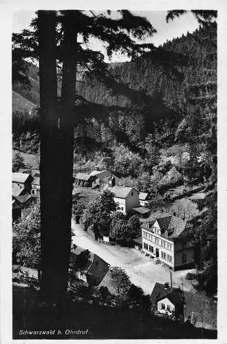 B093 Deutschland 1939 Schwarzwald b Ohrdruf RPPC WWII Feldpostkarte
