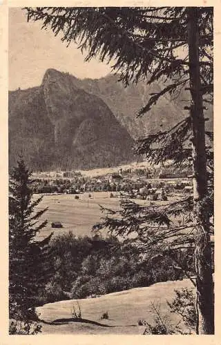 B093 Deutschland Oberammergauer Berge Vintage Postkarte