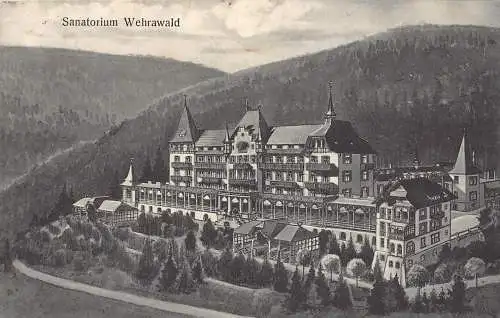 B095 Deutschland 1916 Sanatorium Wehrawald alte Postkarte
