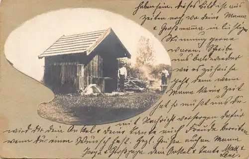 B095 Deutschland 1917 Ingolstadt Traditioneller Hüttenbauer 1. Weltkrieg Feldpostkarte