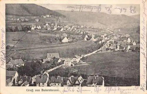 B095 Deutschland 1917 Gruss aus Baiersbronn Vintage Postkarte