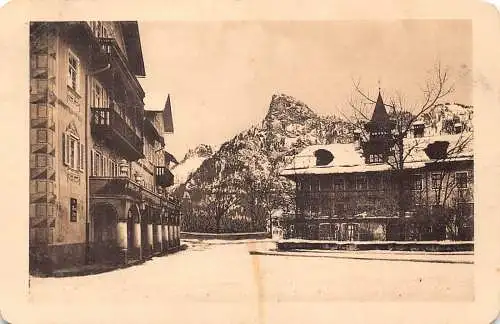B096 Deutschland 1924 Kurhaus und Hotel Wittelsbach Oberammergau alte Postkarte