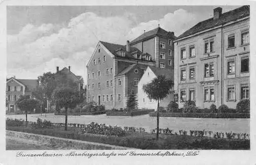 B096 Deutschland Gunzenhausen Nürnbergstraße Gemeinschaftshaus Straße Postkarte