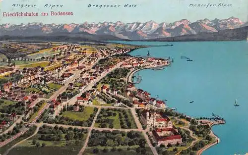 B096 Deutschland 1926 Friedrichshafen am Bodensee alte Postkarte