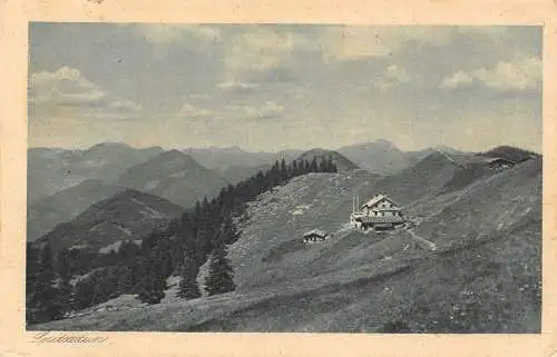 B096 Deutschland 1925 Spitzstein Hütte Vintage Postkarte