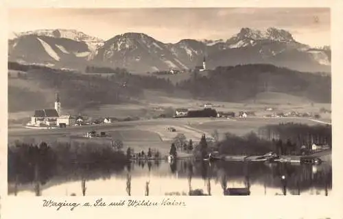 B097 Deutschland Waging am See See 1940 RPPC Postkarte