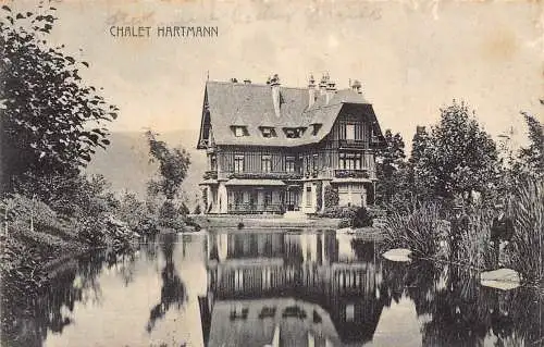 B098 Frankreich 1913 Chalet Hartmann Colmar Vintage Postkarte