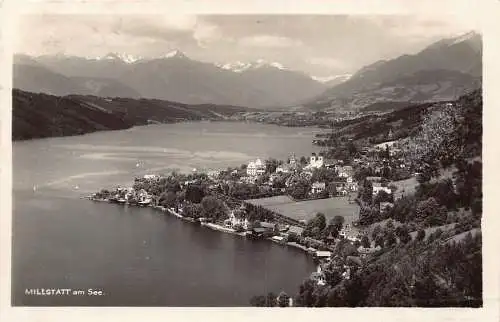 B098 Österreich 1927 Millstatt am See RPPC Vintage Postkarte