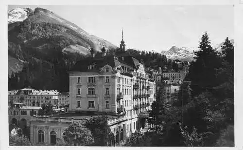 B098 Österreich Badgastein Grand Hotel de l'Europe RPPC Postkarte