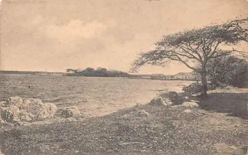 Sri Lanka Ceylon Blick vom Marinekrankenhaus zur Stadt Trincomalie Postkarte