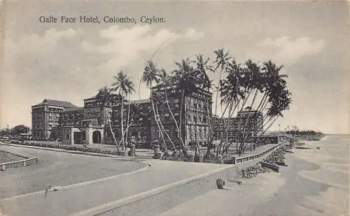 Sri Lanka Ceylon Galle Face Hotel Colombo Postkarte