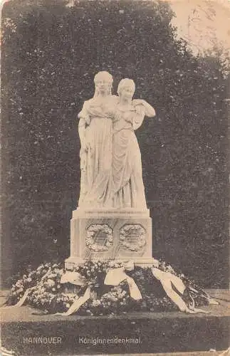 Deutschland Hannover 1916 Königinnendenkmal Denkmal 1. Weltkrieg Feldpostkarte