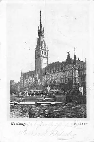 Deutschland Hamburg 1905 Rathaus Rathaus Vintage Postkarte