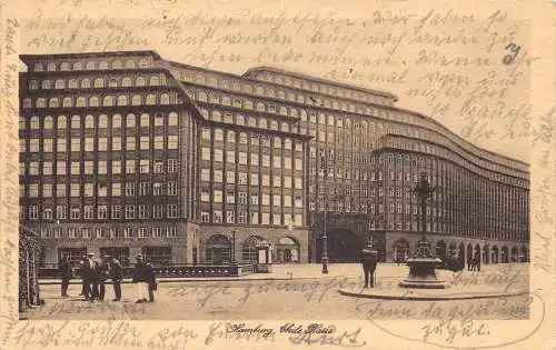 Deutschland Hamburg 1925 Chile Botschaftshaus Vintage Postkarte