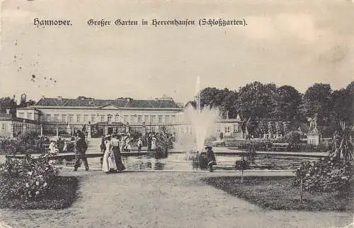Deutschland Hannover Hannover Großer Garten in Herrenhausen Garten Postkarte